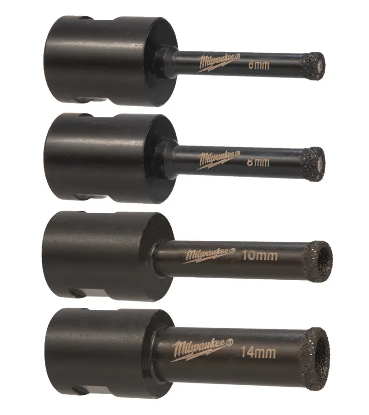 Jádrové vrtáky Milwaukee DIAMOND MAX™ (4 ks pro suché vrtání) (MI4932471863)